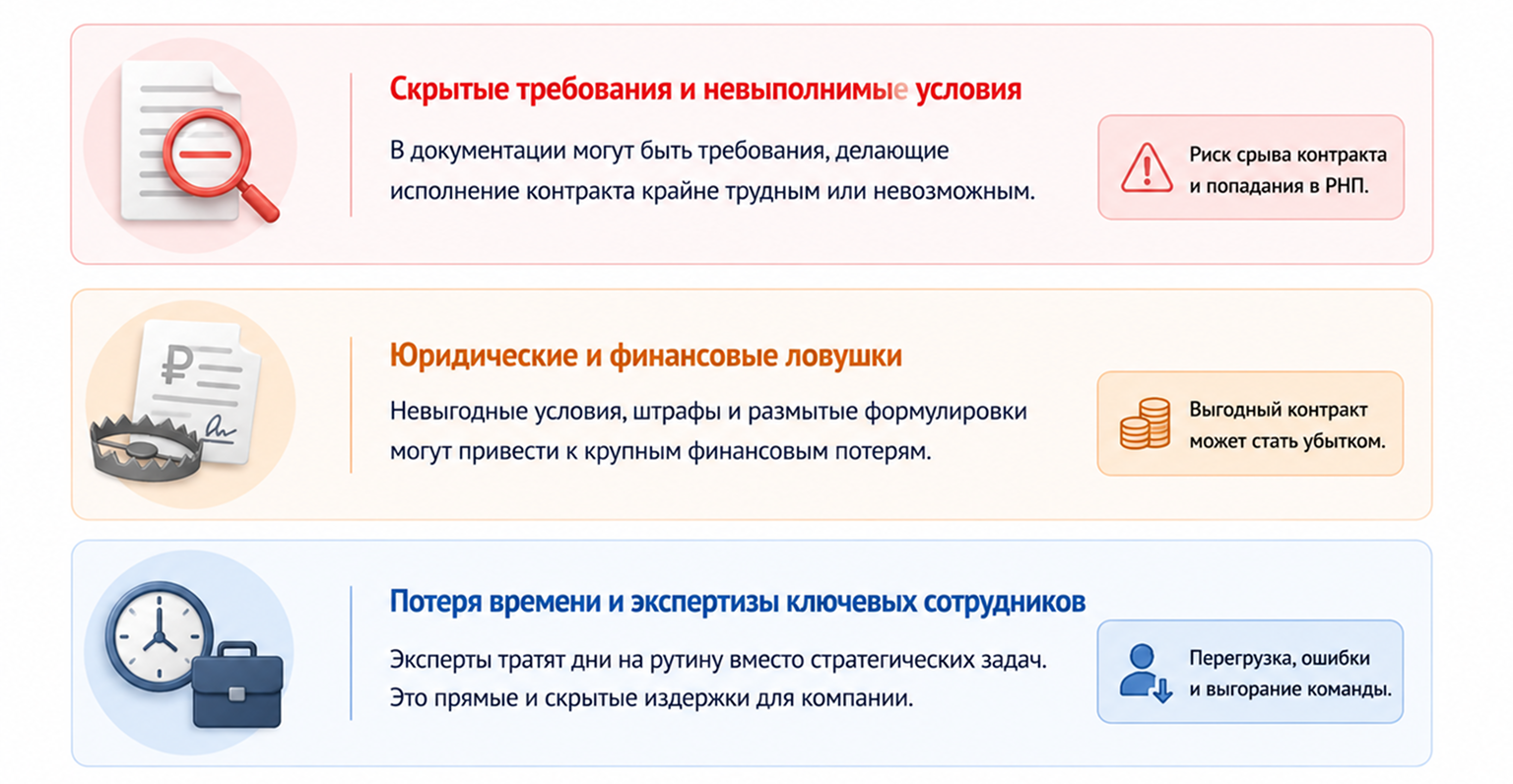 Цена ошибки: ручной анализ тендерной документации 