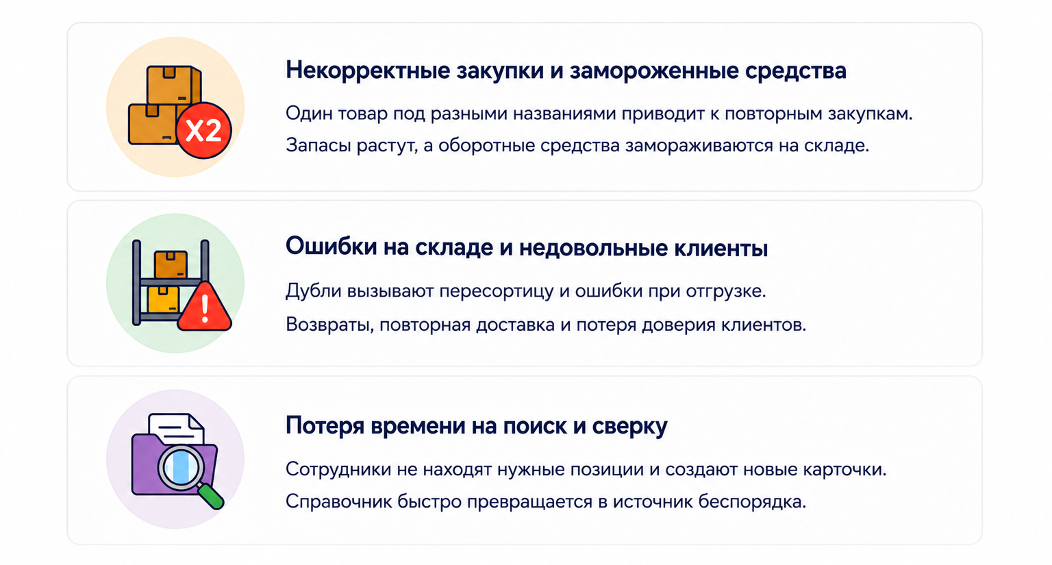 Цена одного дубля - скрытые потери в закупках и на складе