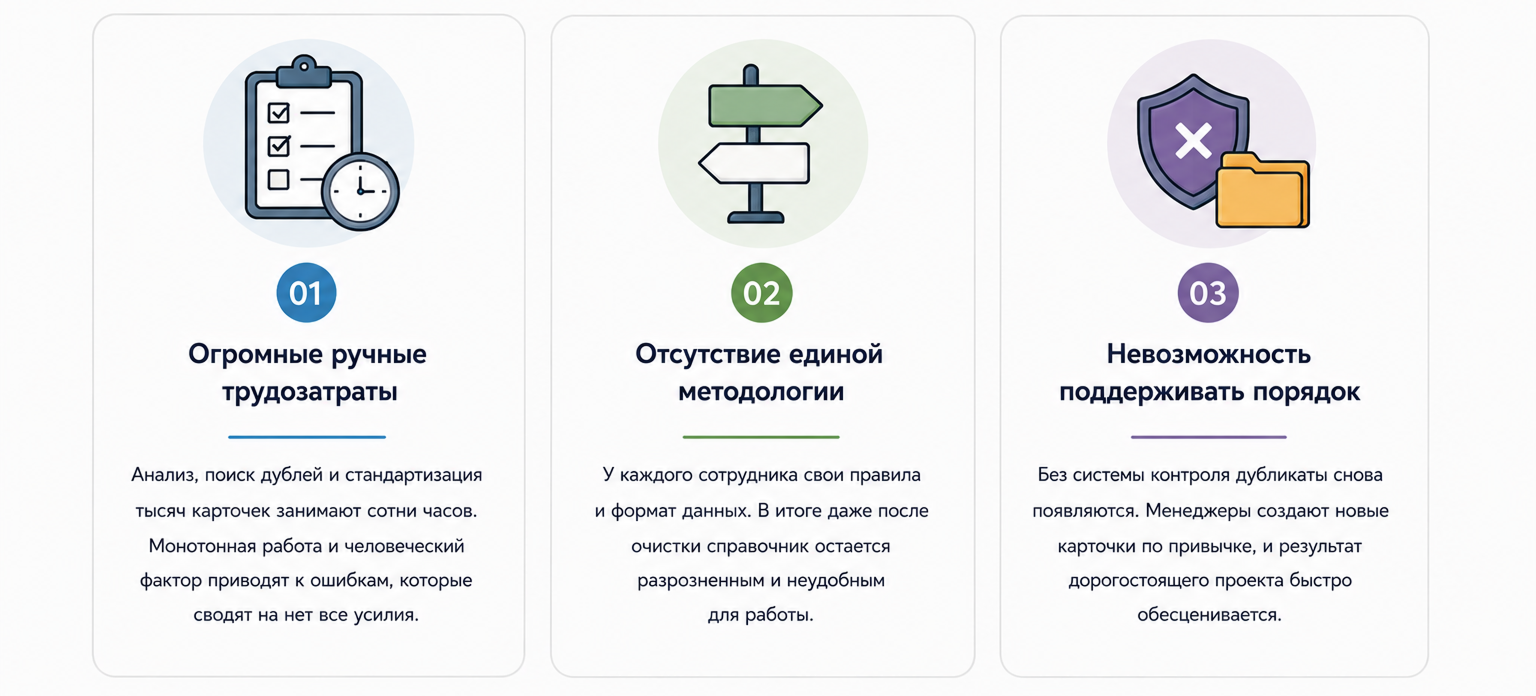 Почему классические проекты по нормализации НСИ неэффективны